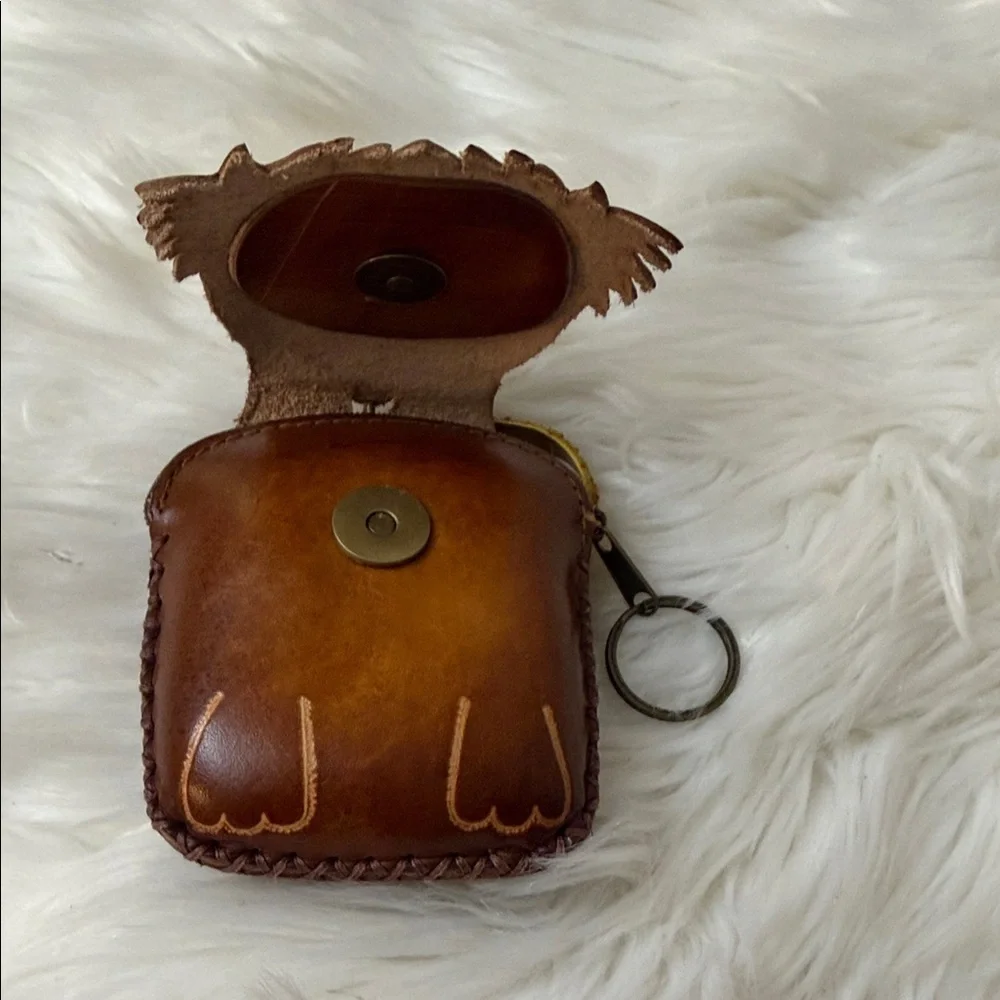 Leather Sloth Coin Purse